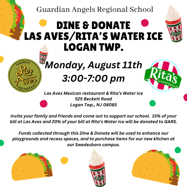 GARS Dine n' Donate: Las Aves/Rita's Water Ice Logan Twp